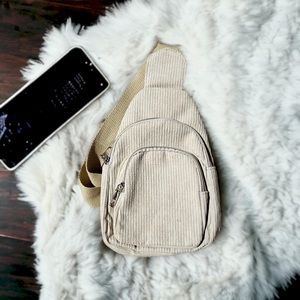 Loulou and crew beige mini sling bag brand new with tags